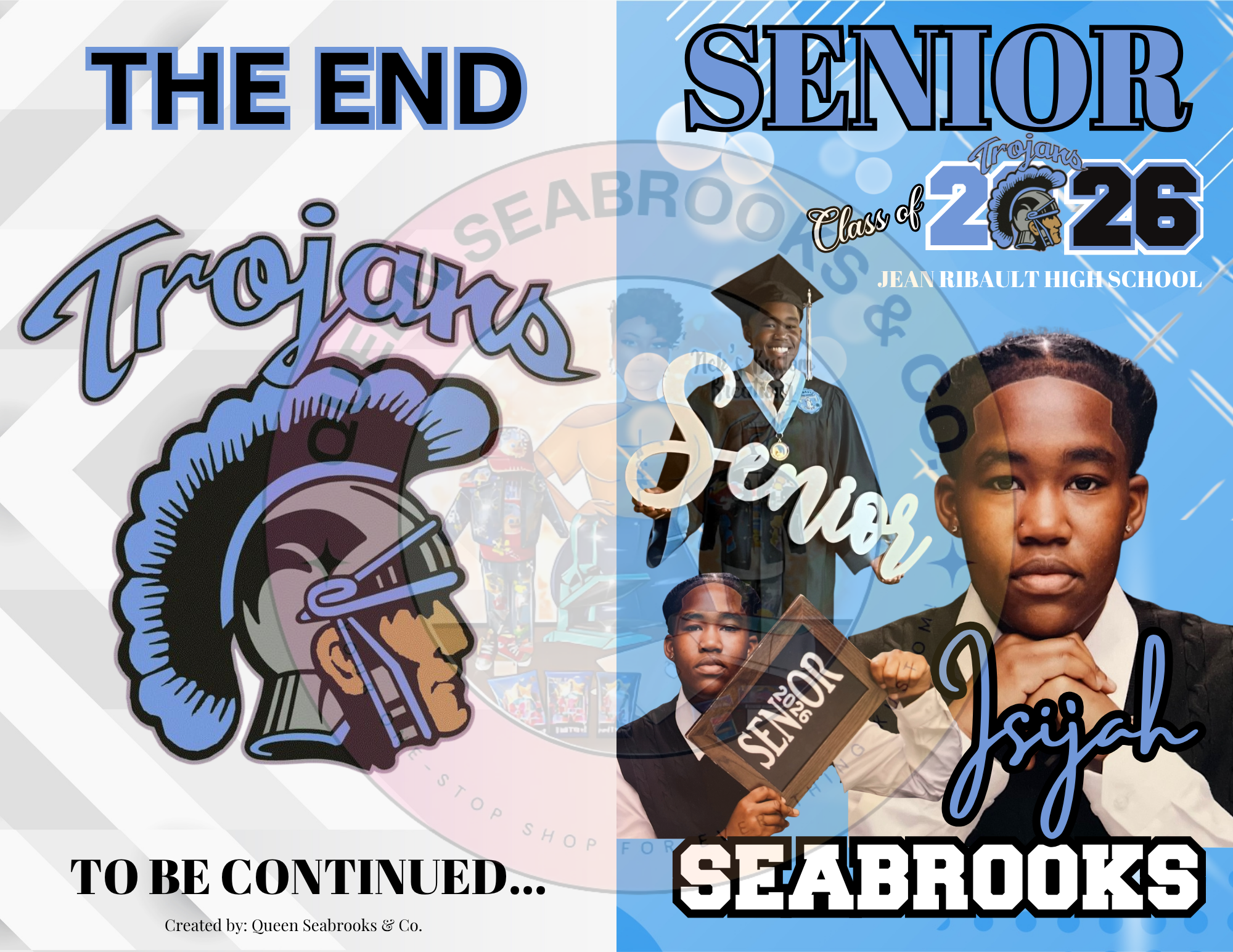 Personalized Graduation Senior Book | Custom 8-Page Keepsake (11x17 Folded) | Class of 2026 Grad Memory Book (Copy)