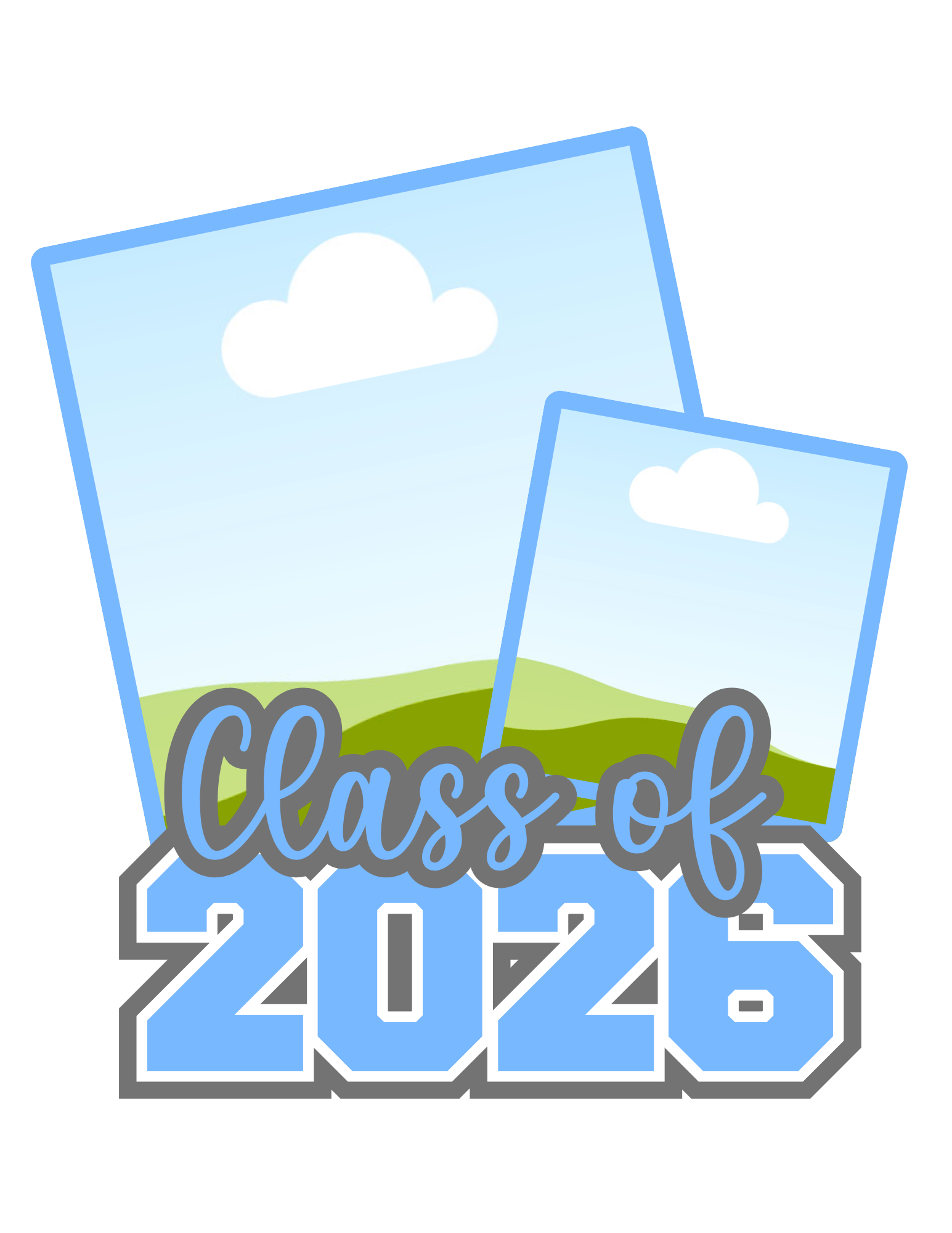 Grad Hand Fan Template Bundle