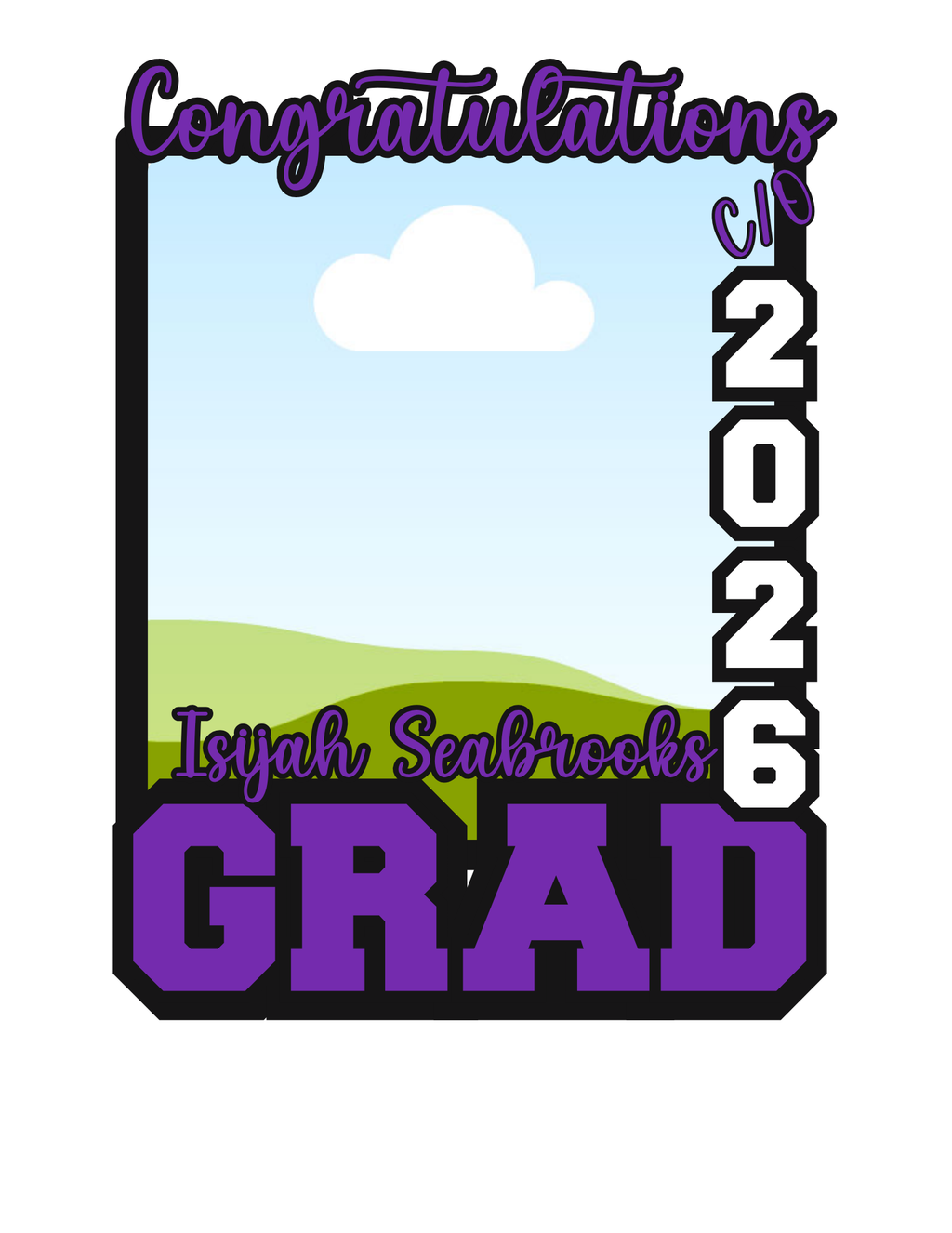Grad Hand Fan Template Bundle