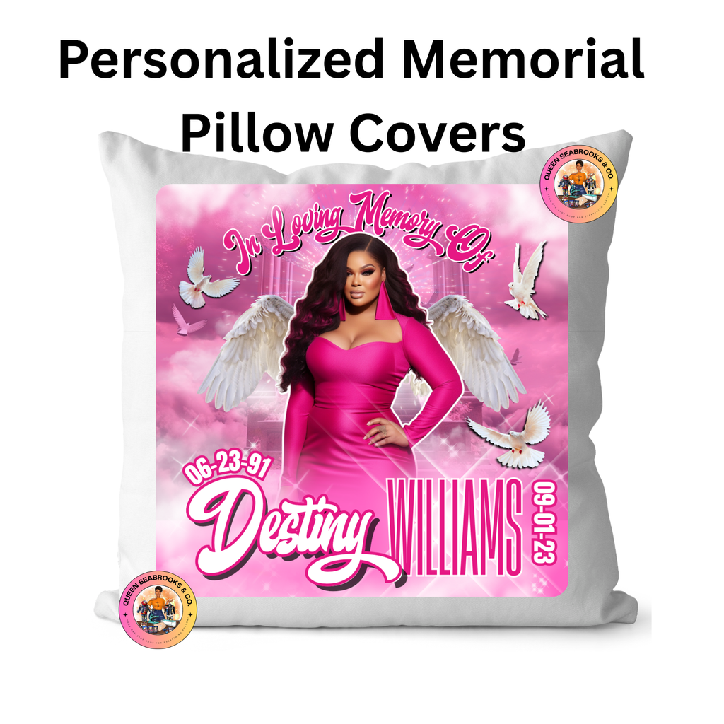 Memorial Pillow – Personalized Tribute Pillow – Sympathy Keepsake Gift (Includes Pillow)