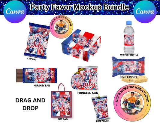 4th of July Party Favor Template