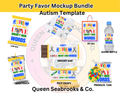 Autism Awareness Party Favor Templates | Editable Canva Bundle