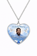 Memorial Necklace – Personalized Photo Necklace – Remembrance Jewelry Gift