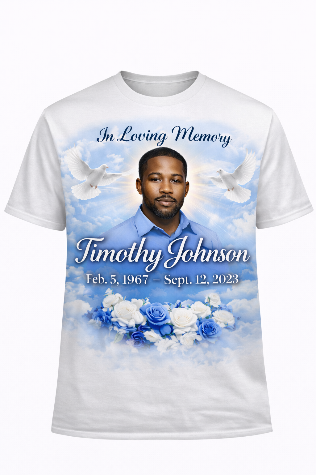Memorial Shirt with Photo – Personalized RIP Tribute Shirt – Custom Remembrance Apparel
