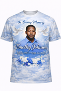 3D Memorial Shirt – Personalized Tribute Shirt with Photo – Custom Funeral Apparel