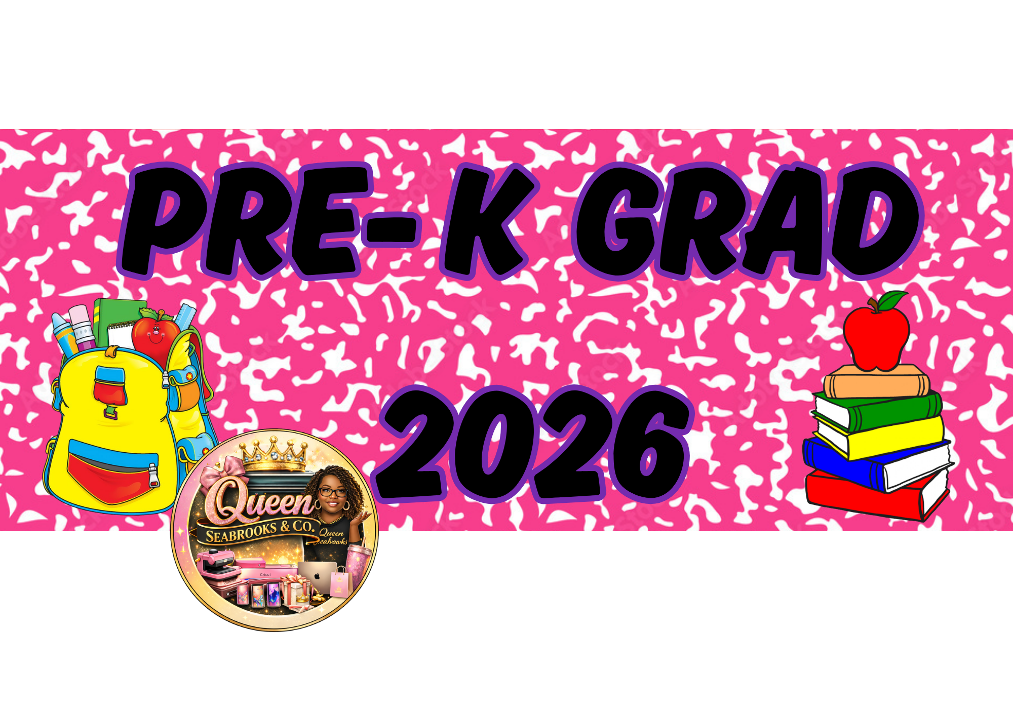 Kindergarten Graduation Treat Box Template (Girls) | Editable Canva Kinder Grad Favor Box (Girls)