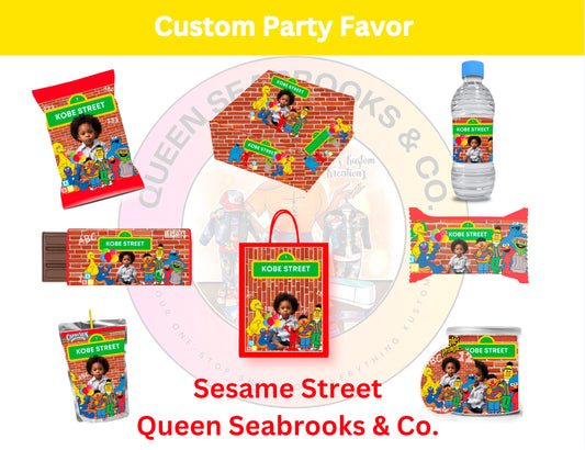 Sesame Street Party Favor Template #1