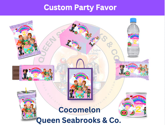 Cocomelon Girl Party Favor Template