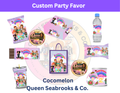 Girl Melon Toddler Learning TV Birthday Party Favor Templates | Editable Canva