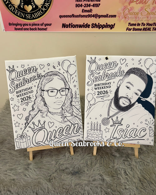 Custom Date Night Canvas Sets for Couples | Queen Seabrooks & Co.