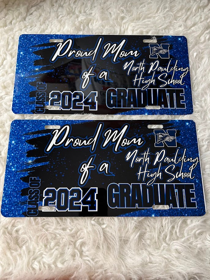 Graduation License Plate – Personalized Senior Car Tag – Graduation Keepsake