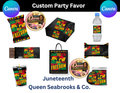Juneteenth Celebration Party Favor Templates | Editable Canva