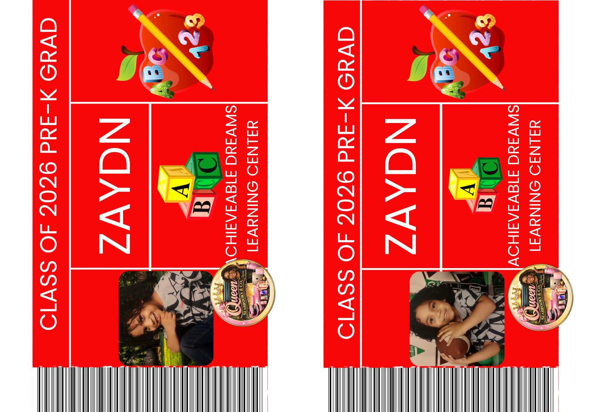 Kindergarten Graduation Treat Box Template (Boys) | Editable Canva Kinder Grad Favor Box