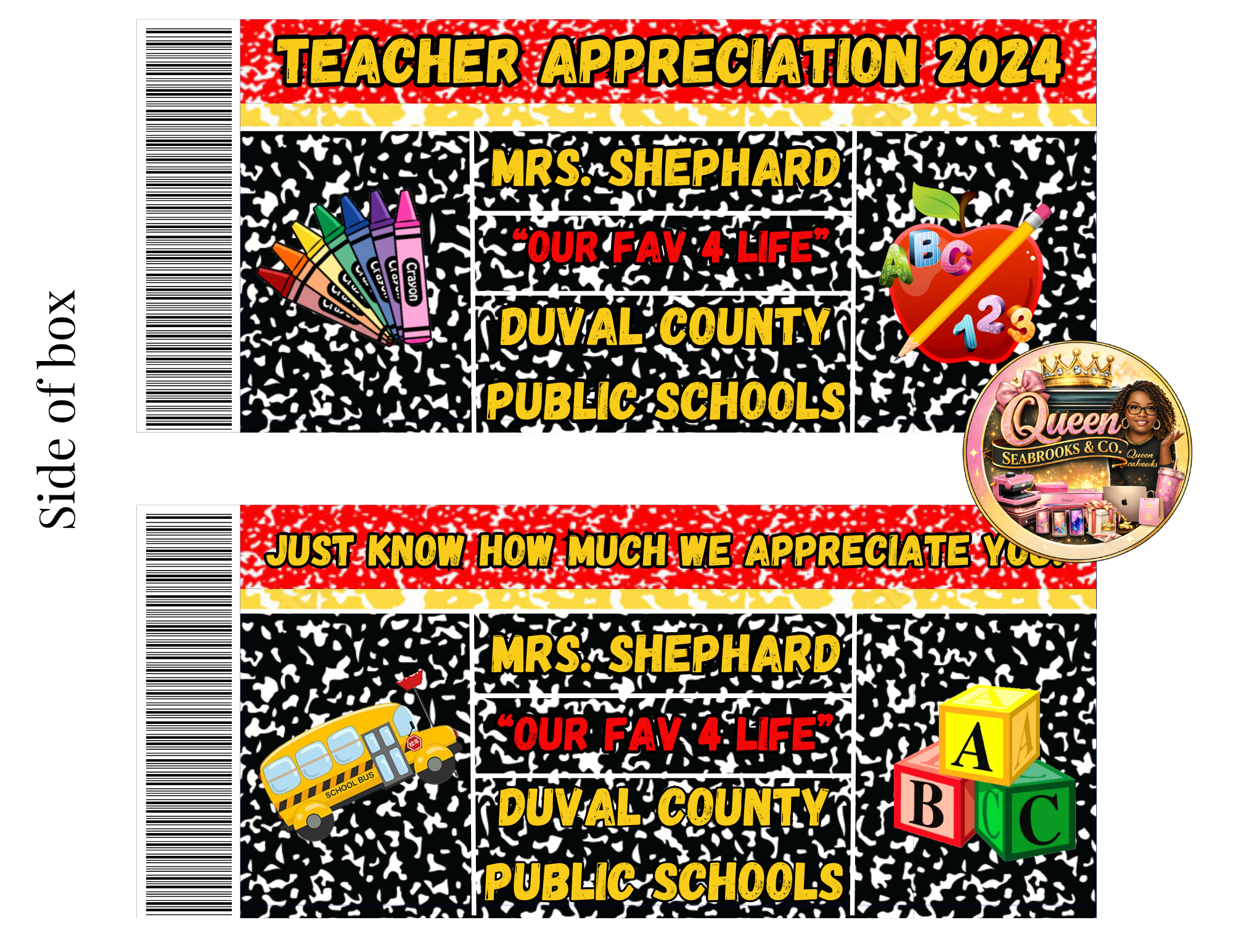 Teacher Appreciation Bundle Template #1
